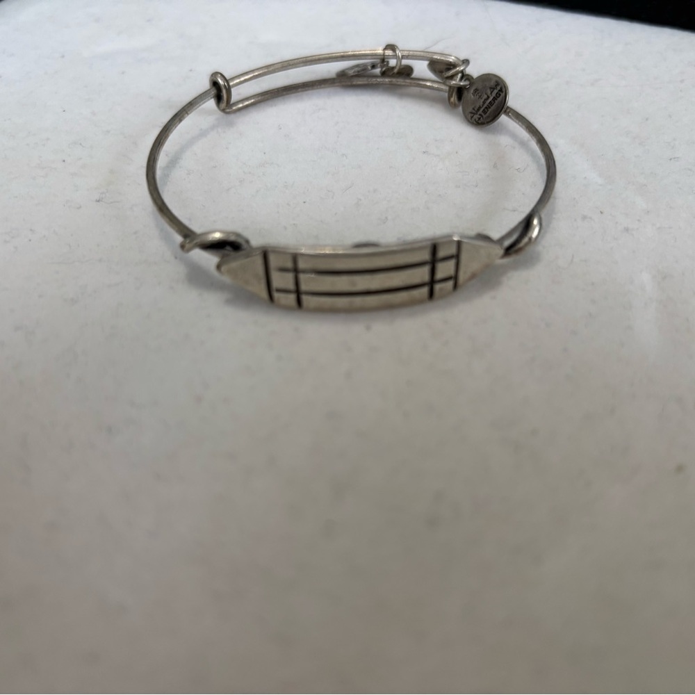 Alex and Ani Silver Bracelet with Geometric Design